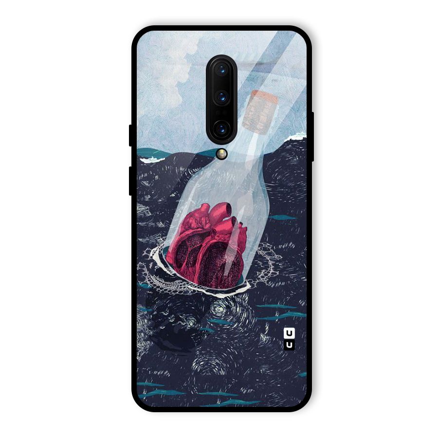 Bottle Heart Glass Back Case for OnePlus 7 Pro