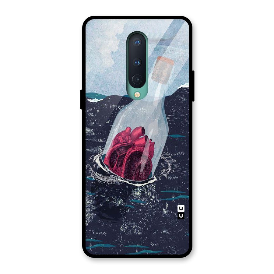 Bottle Heart Glass Back Case for OnePlus 8