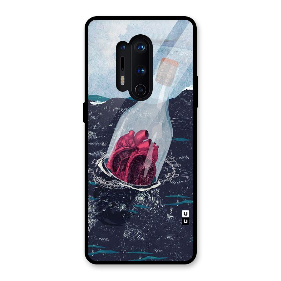 Bottle Heart Glass Back Case for OnePlus 8 Pro