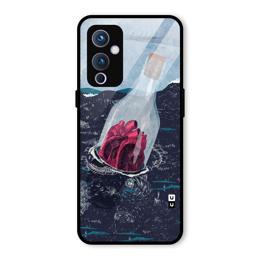 Bottle Heart Glass Back Case for OnePlus 9