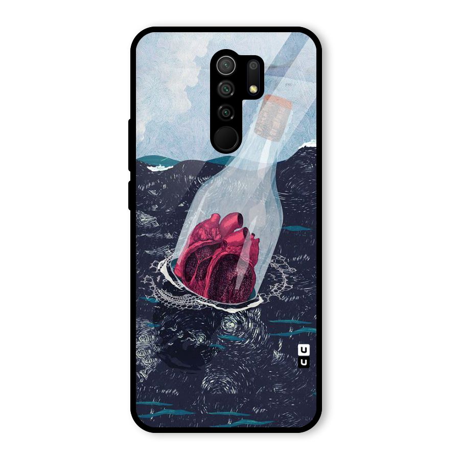 Bottle Heart Glass Back Case for Poco M2