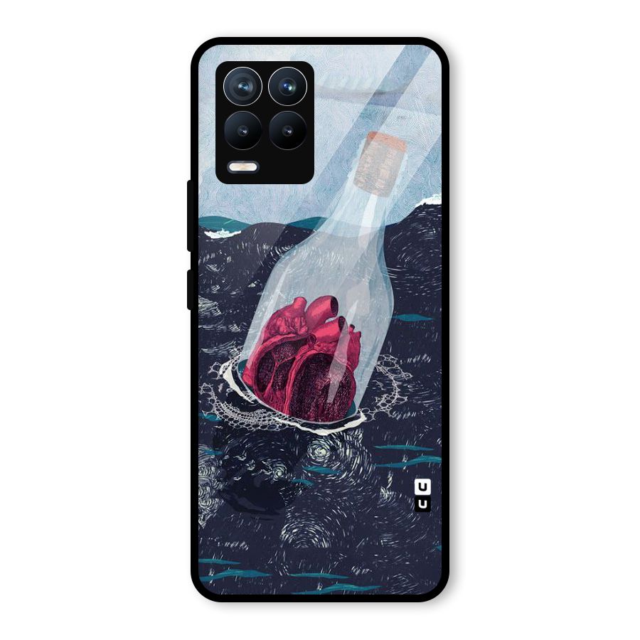 Bottle Heart Glass Back Case for Realme 8