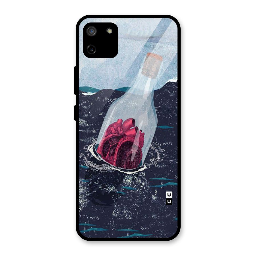 Bottle Heart Glass Back Case for Realme C11