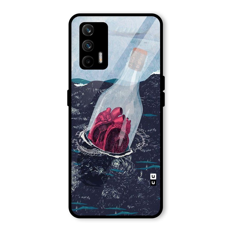 Bottle Heart Glass Back Case for Realme GT 5G