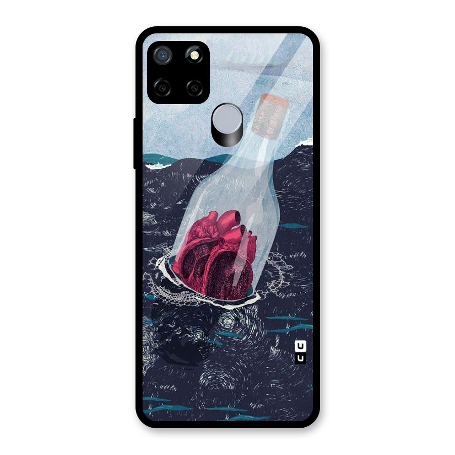 Bottle Heart Glass Back Case for Realme Narzo 20
