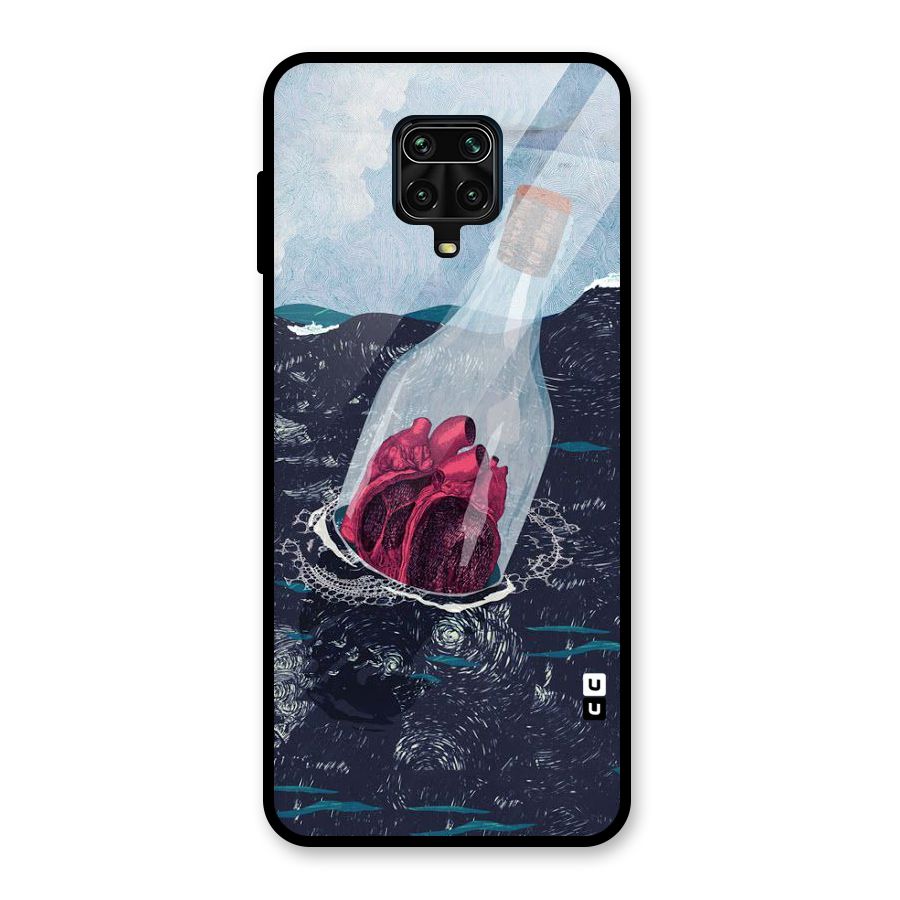 Bottle Heart Glass Back Case for Redmi Note 10 Lite