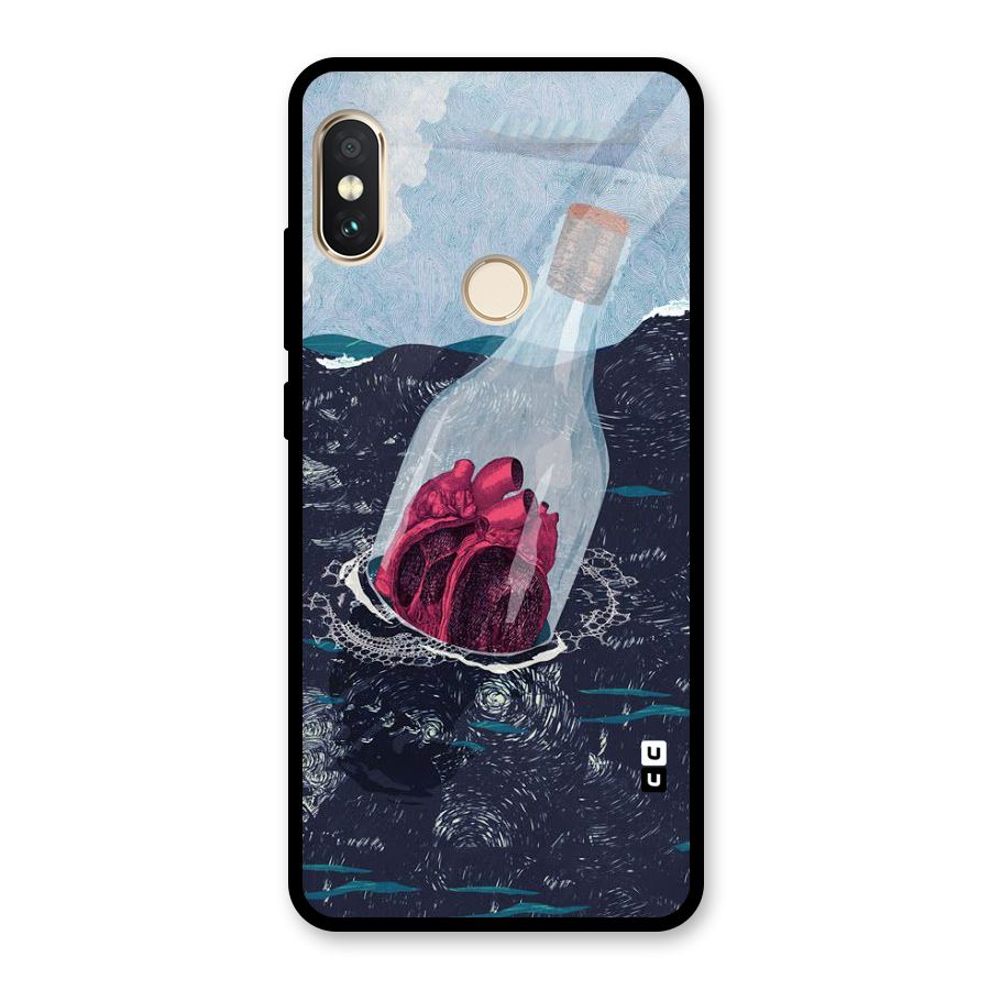Bottle Heart Glass Back Case for Redmi Note 5 Pro