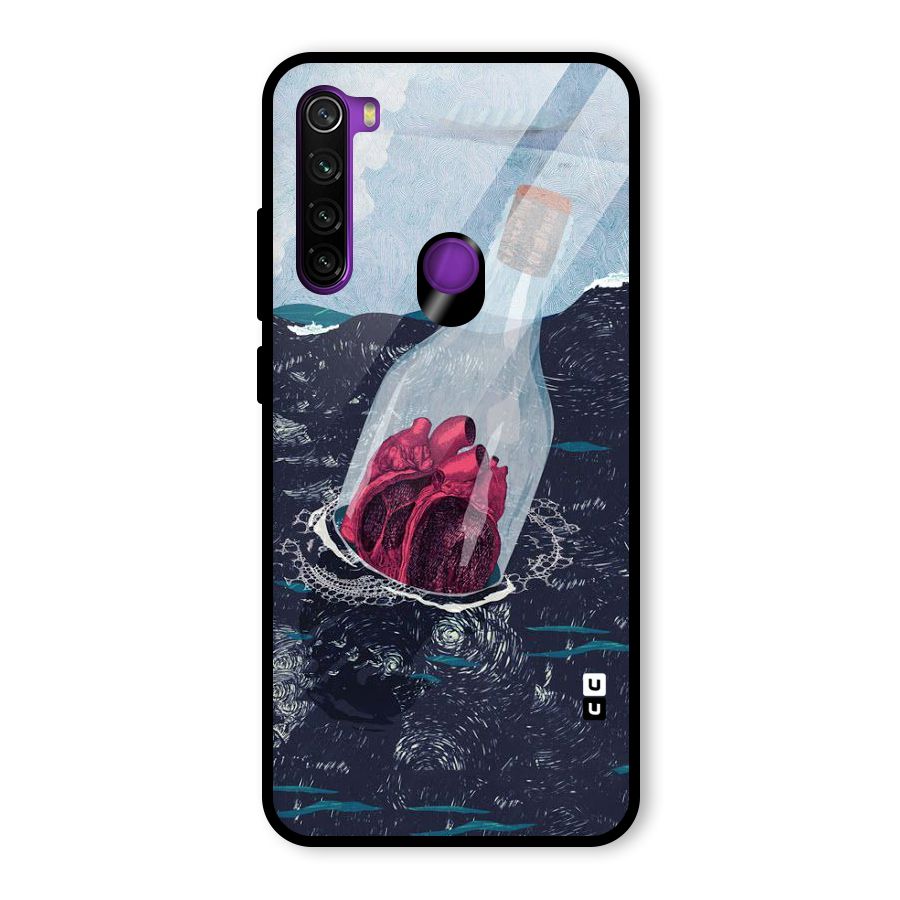Bottle Heart Glass Back Case for Redmi Note 8