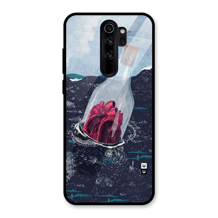 Bottle Heart Glass Back Case for Redmi Note 8 Pro