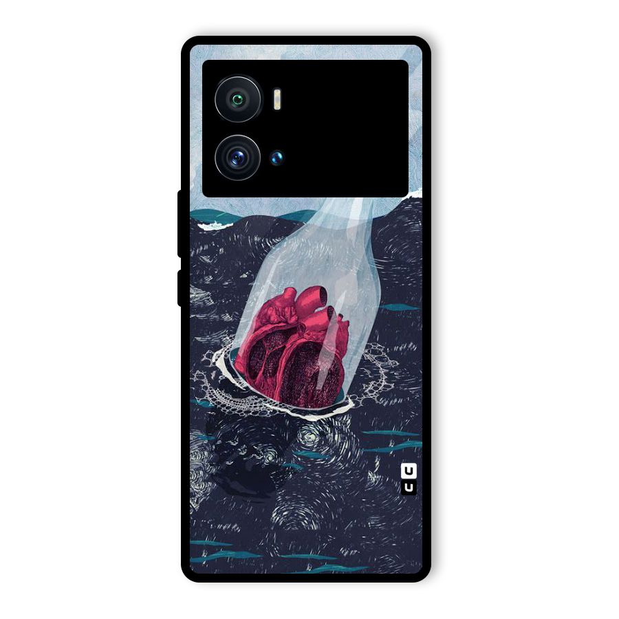 Bottle Heart Glass Back Case for Vivo iQOO 9 Pro