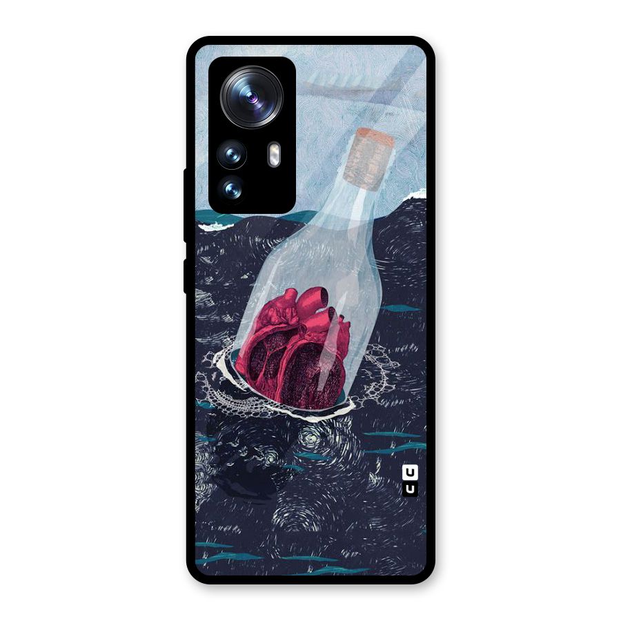 Bottle Heart Glass Back Case for Xiaomi 12 Pro