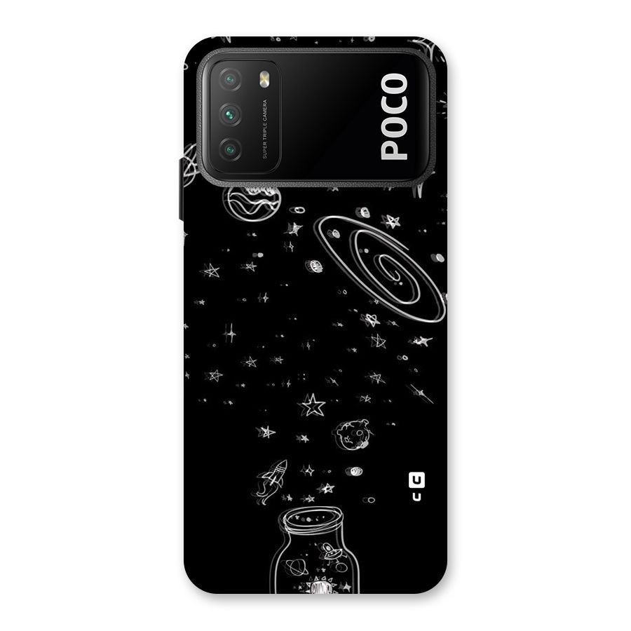 Bottle Of Stars Back Case for Poco M3
