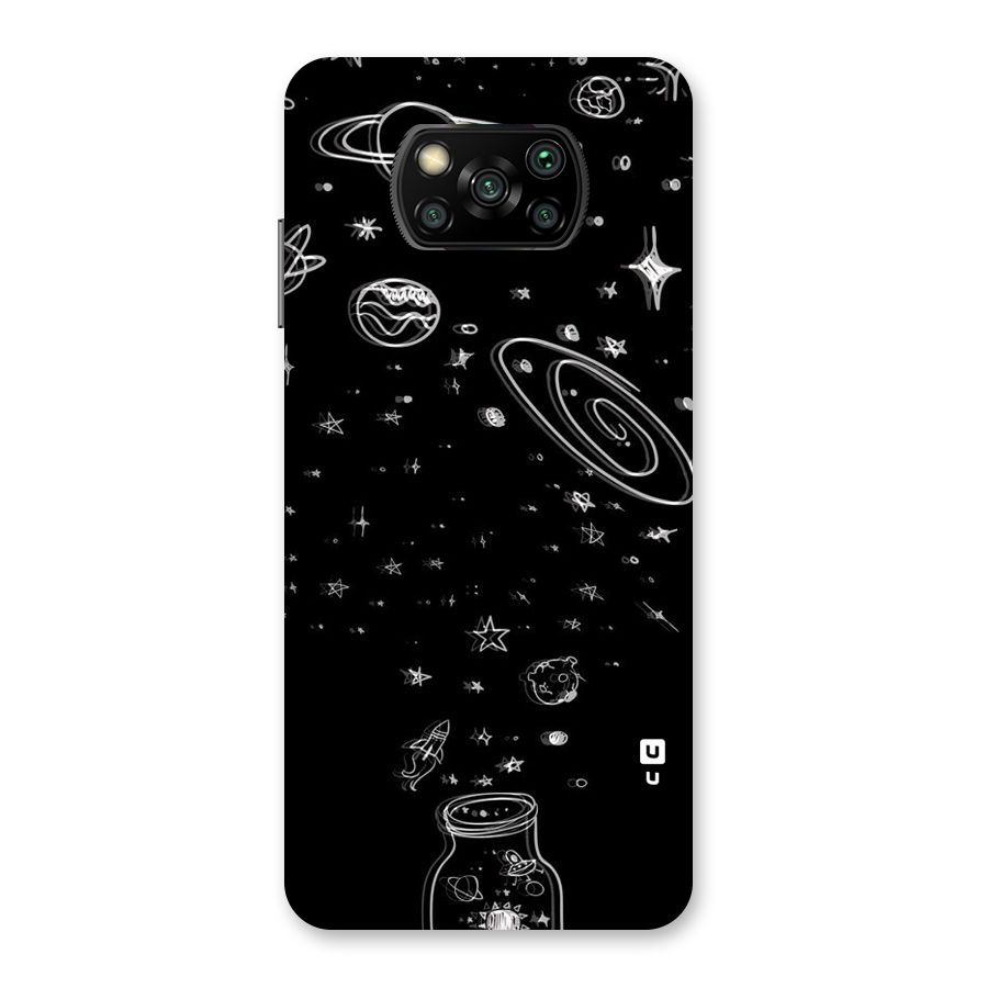 Bottle Of Stars Back Case for Poco X3