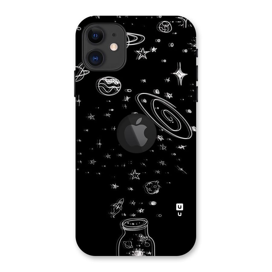 Bottle Of Stars Back Case for iPhone 11 Logo Cut