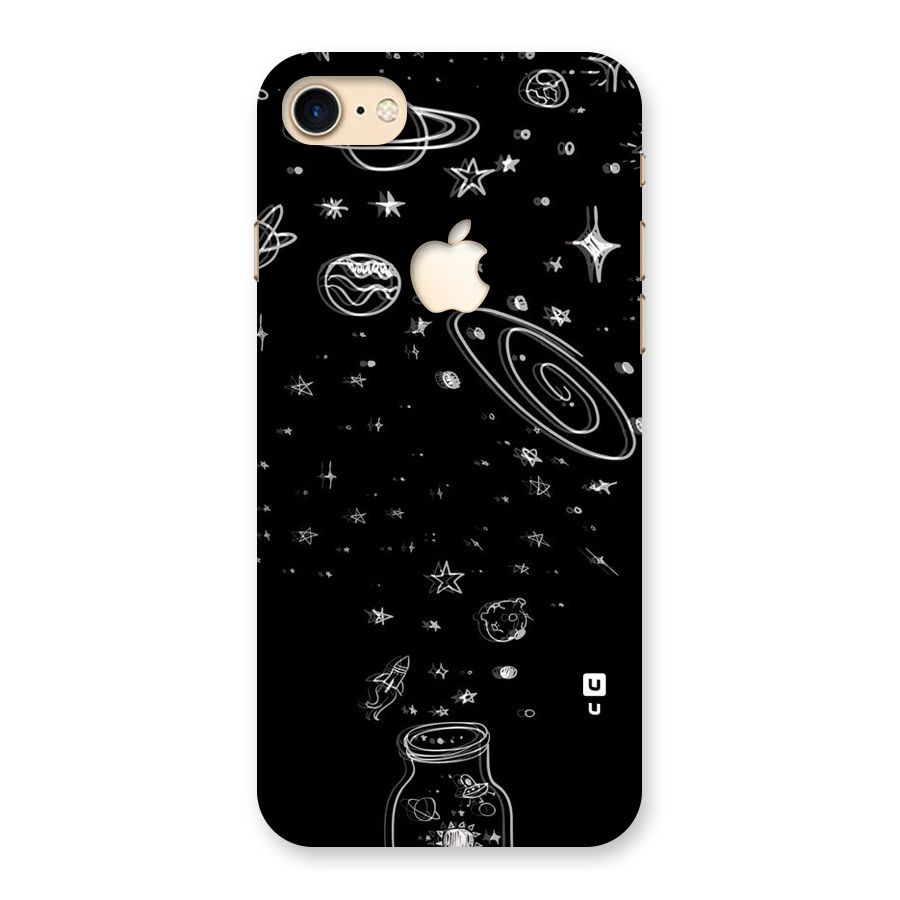 Bottle Of Stars Back Case for iPhone 7 Apple Cut