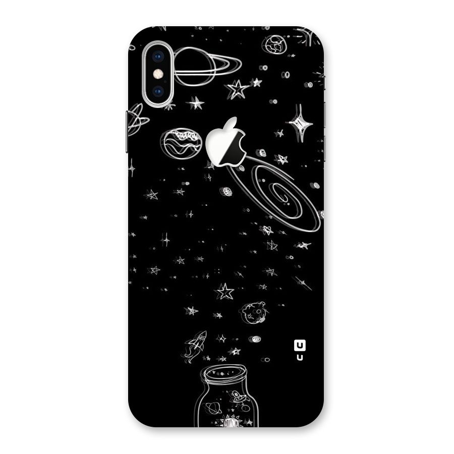 Bottle Of Stars Back Case for iPhone XS Max Apple Cut