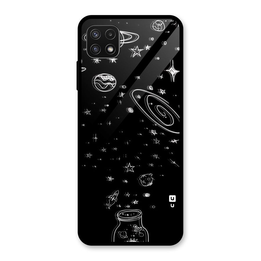 Bottle Of Stars Glass Back Case for Galaxy A22 5G