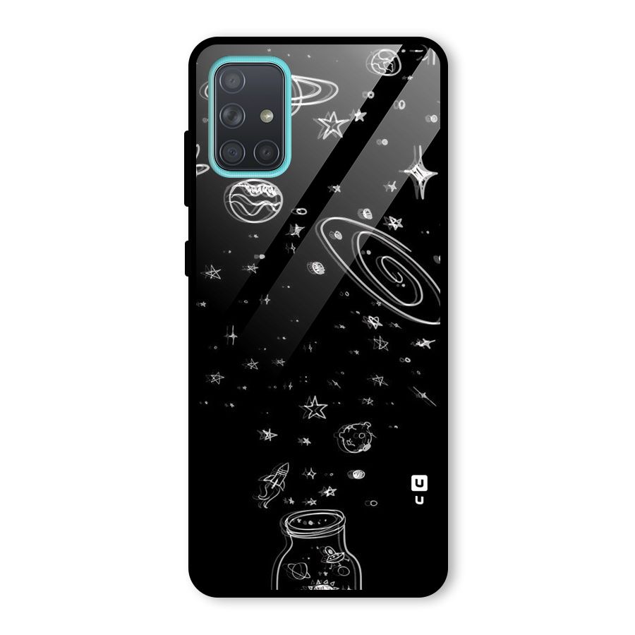 Bottle Of Stars Glass Back Case for Galaxy A71