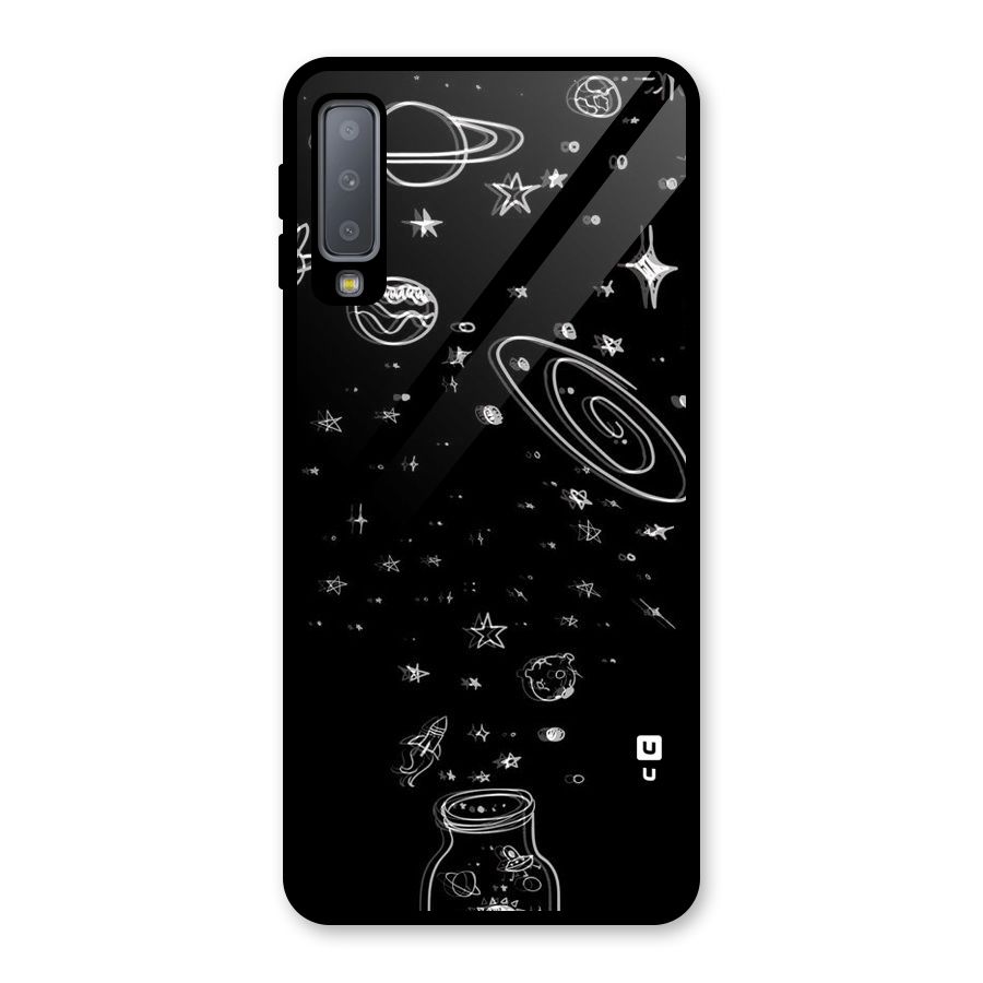 Bottle Of Stars Glass Back Case for Galaxy A7 (2018)