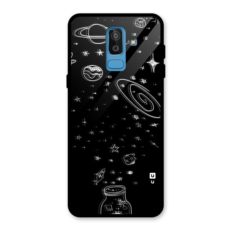 Bottle Of Stars Glass Back Case for Galaxy J8