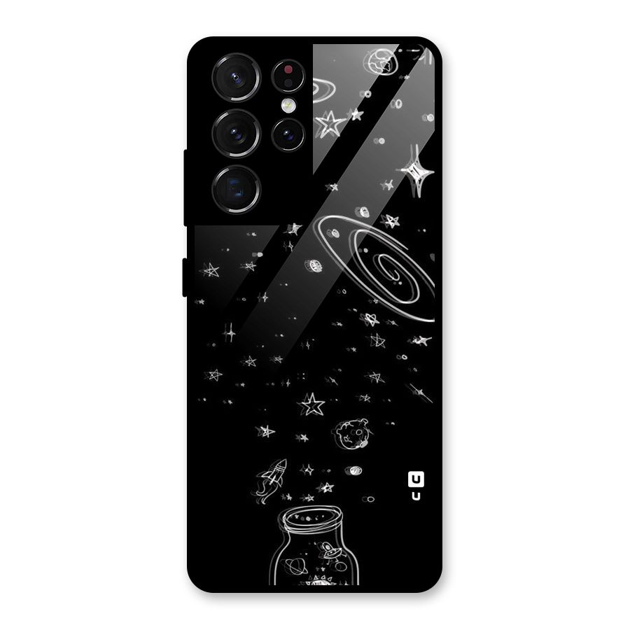Bottle Of Stars Glass Back Case for Galaxy S21 Ultra 5G