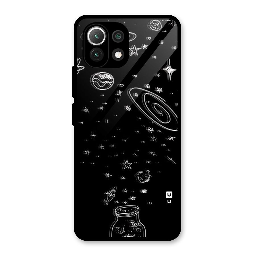 Bottle Of Stars Glass Back Case for Mi 11 Lite