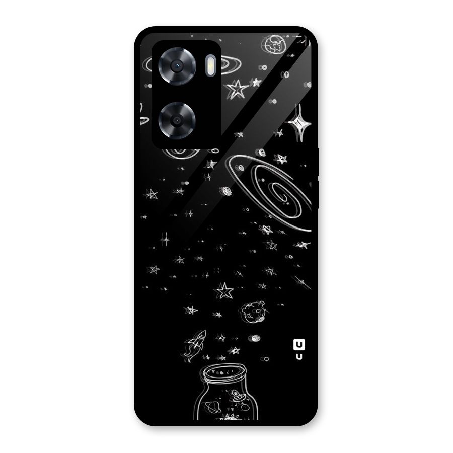 Bottle Of Stars Glass Back Case for Oppo A57 2022