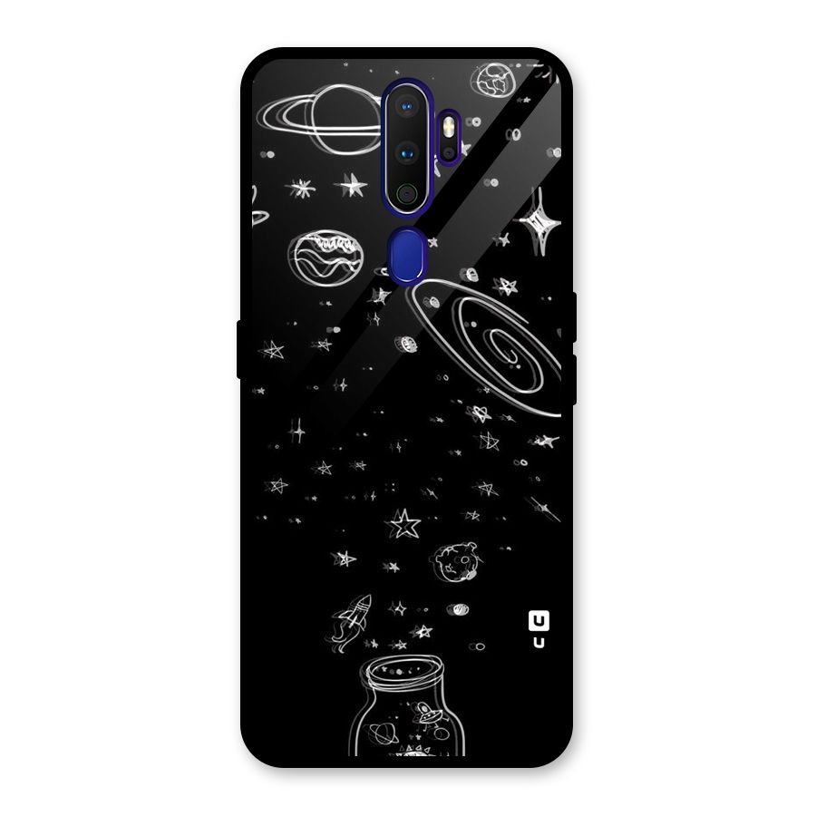 Bottle Of Stars Glass Back Case for Oppo A9 (2020)
