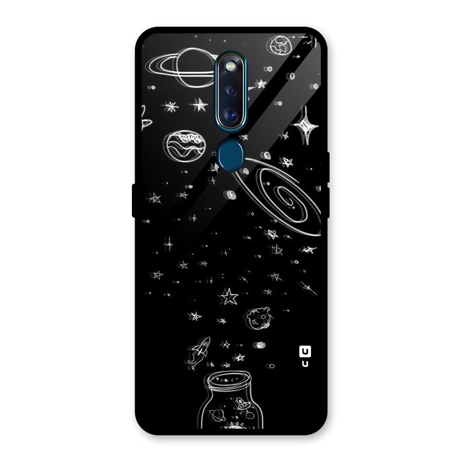 Bottle Of Stars Glass Back Case for Oppo F11 Pro