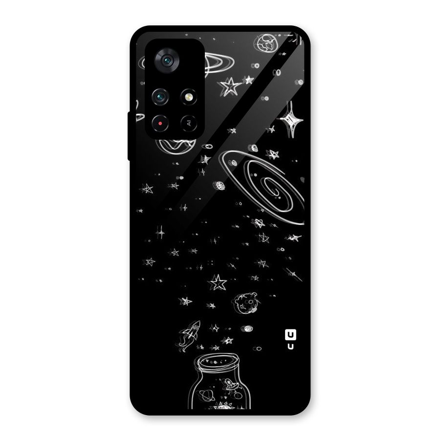 Bottle Of Stars Glass Back Case for Poco M4 Pro 5G