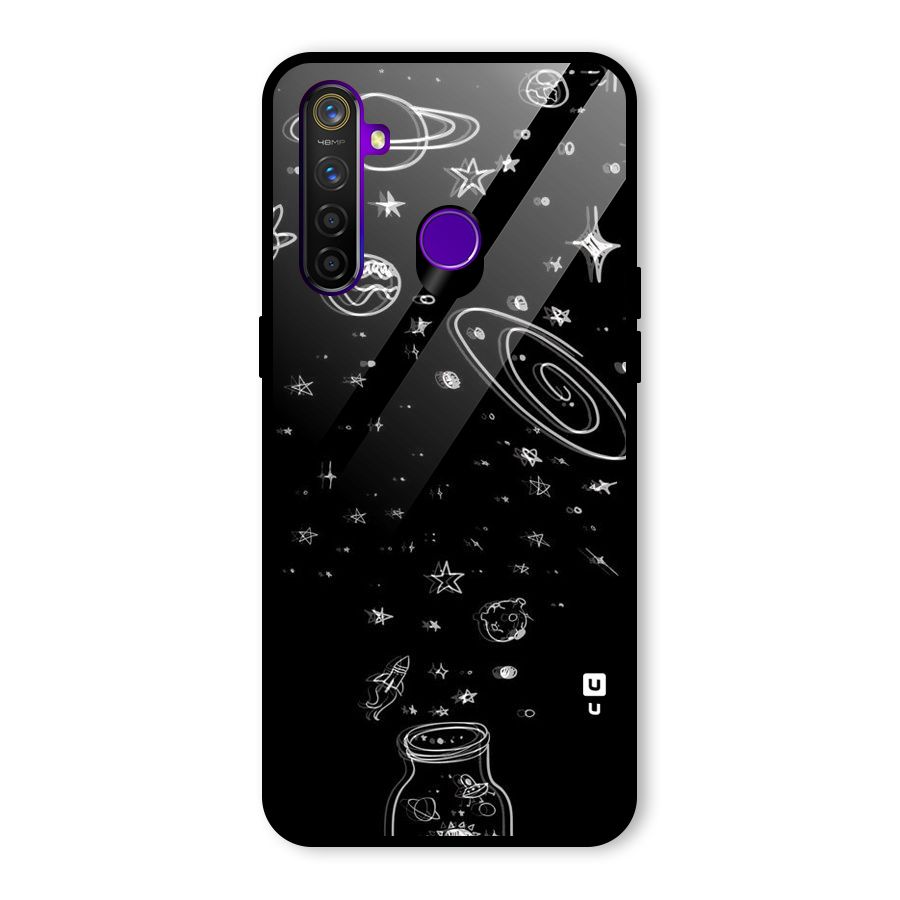 Bottle Of Stars Glass Back Case for Realme 5 Pro