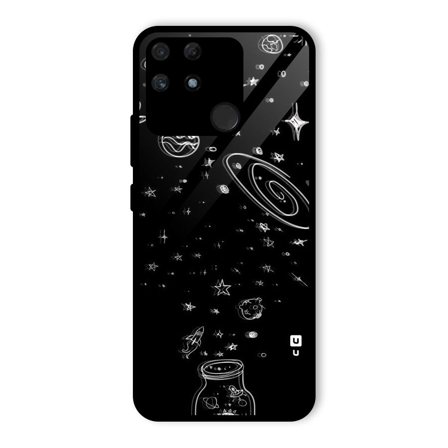 Bottle Of Stars Glass Back Case for Realme Narzo 50A