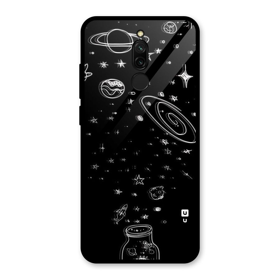 Bottle Of Stars Glass Back Case for Redmi 8