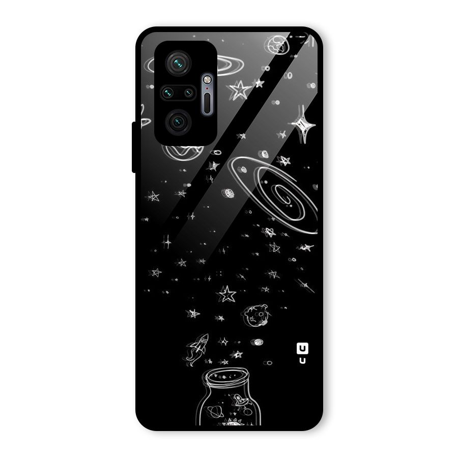 Bottle Of Stars Glass Back Case for Redmi Note 10 Pro