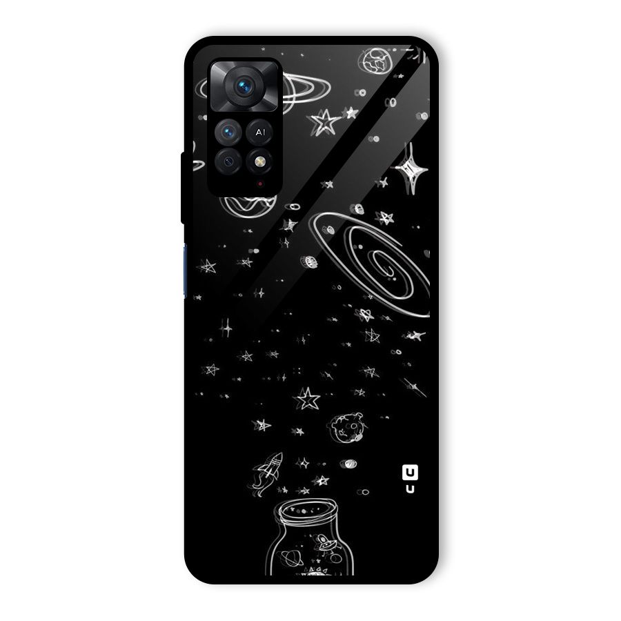 Bottle Of Stars Glass Back Case for Redmi Note 11 Pro