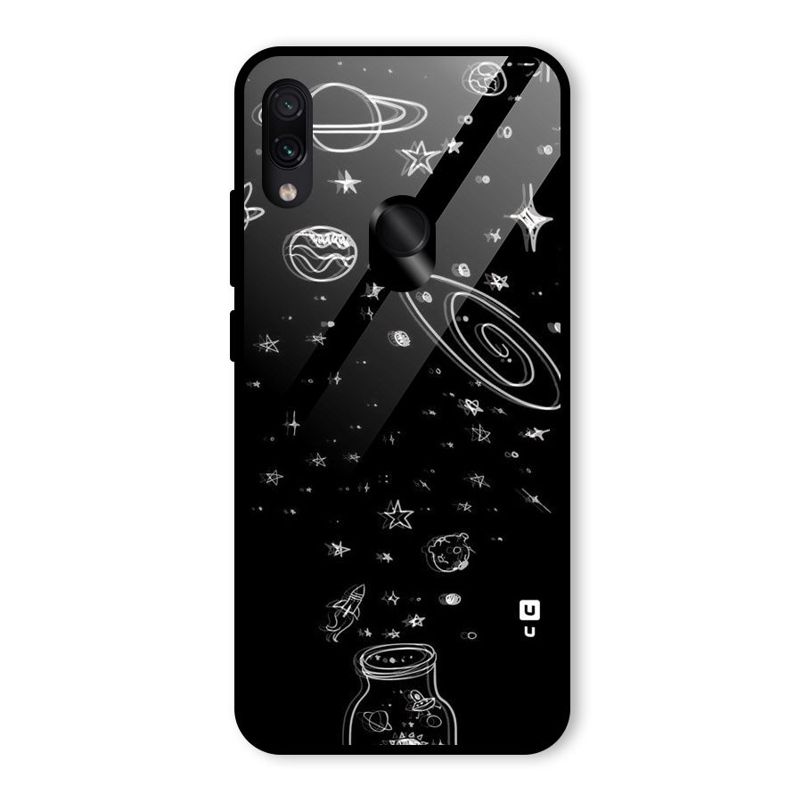 Bottle Of Stars Glass Back Case for Redmi Note 7S