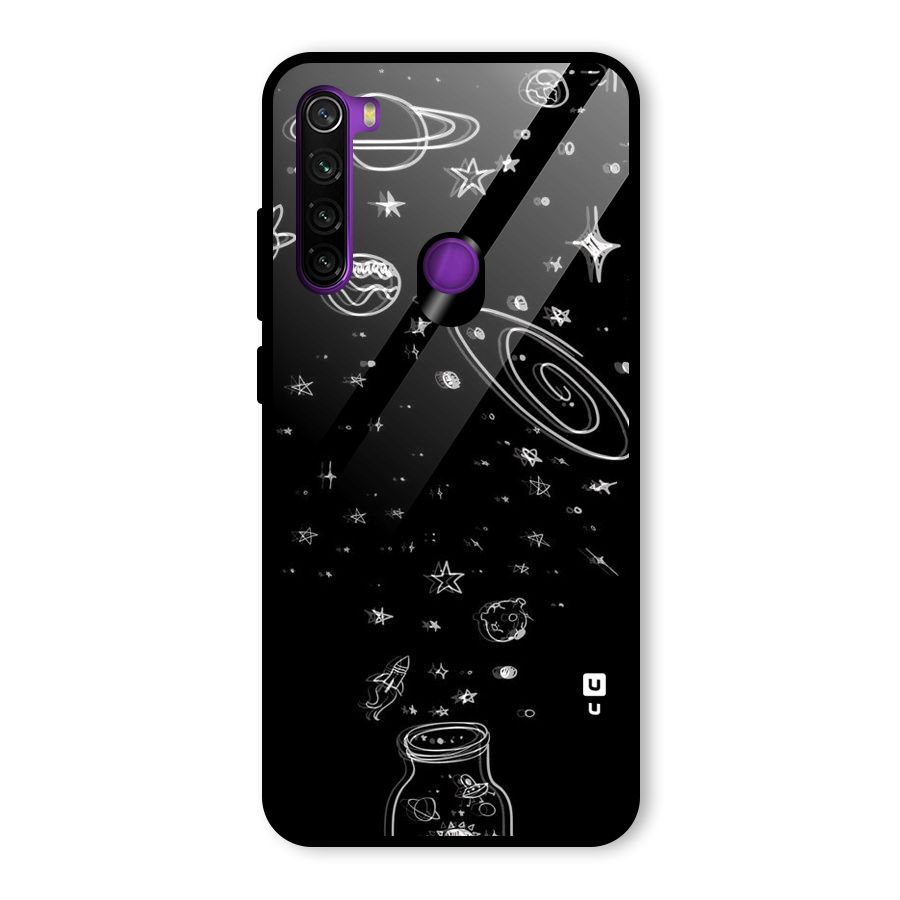 Bottle Of Stars Glass Back Case for Redmi Note 8