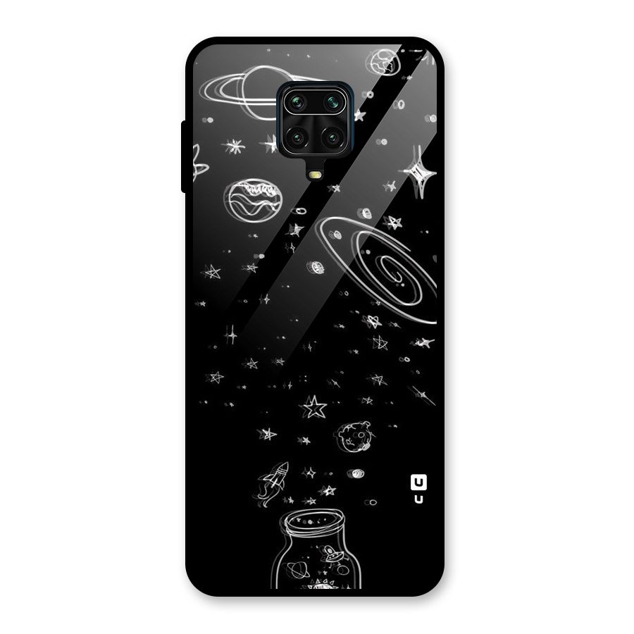 Bottle Of Stars Glass Back Case for Redmi Note 9 Pro