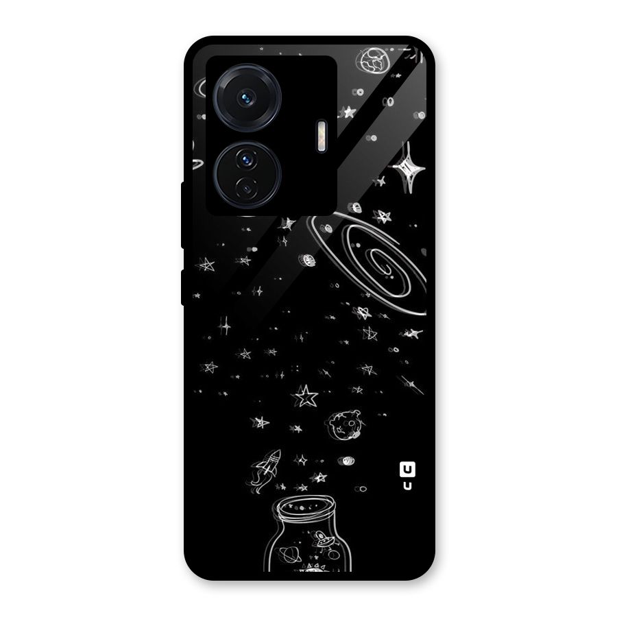 Bottle Of Stars Glass Back Case for Vivo T1 Pro