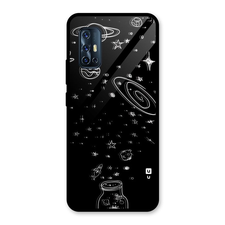 Bottle Of Stars Glass Back Case for Vivo V17