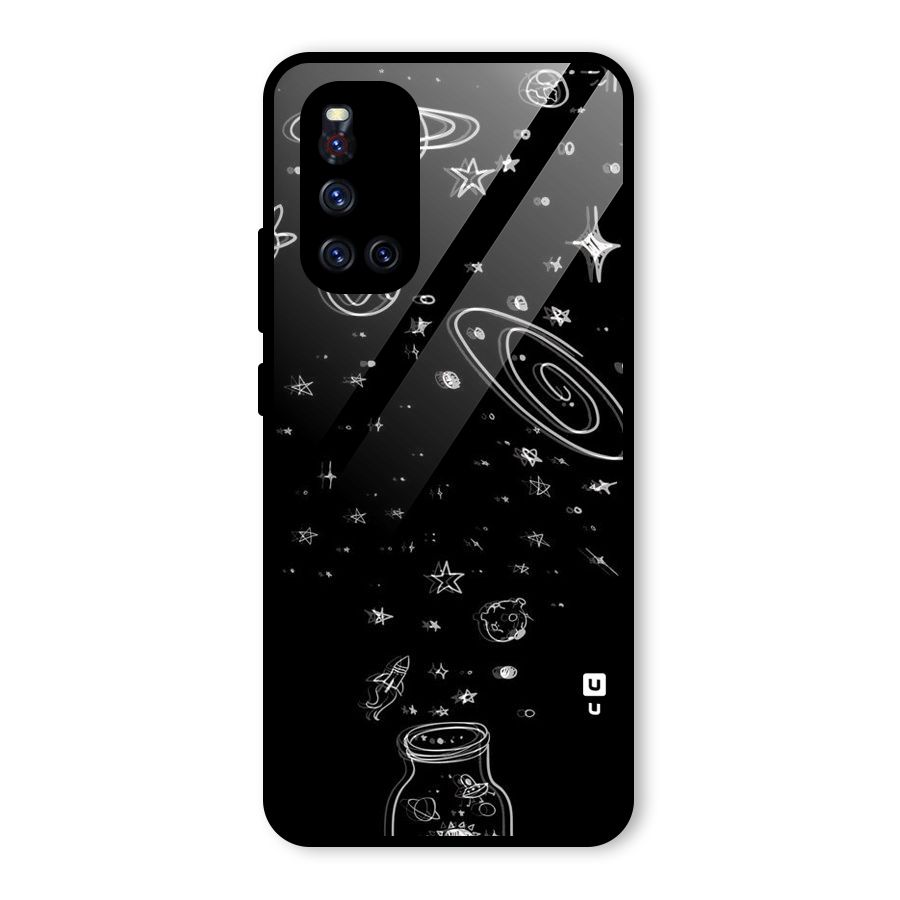 Bottle Of Stars Glass Back Case for Vivo V19