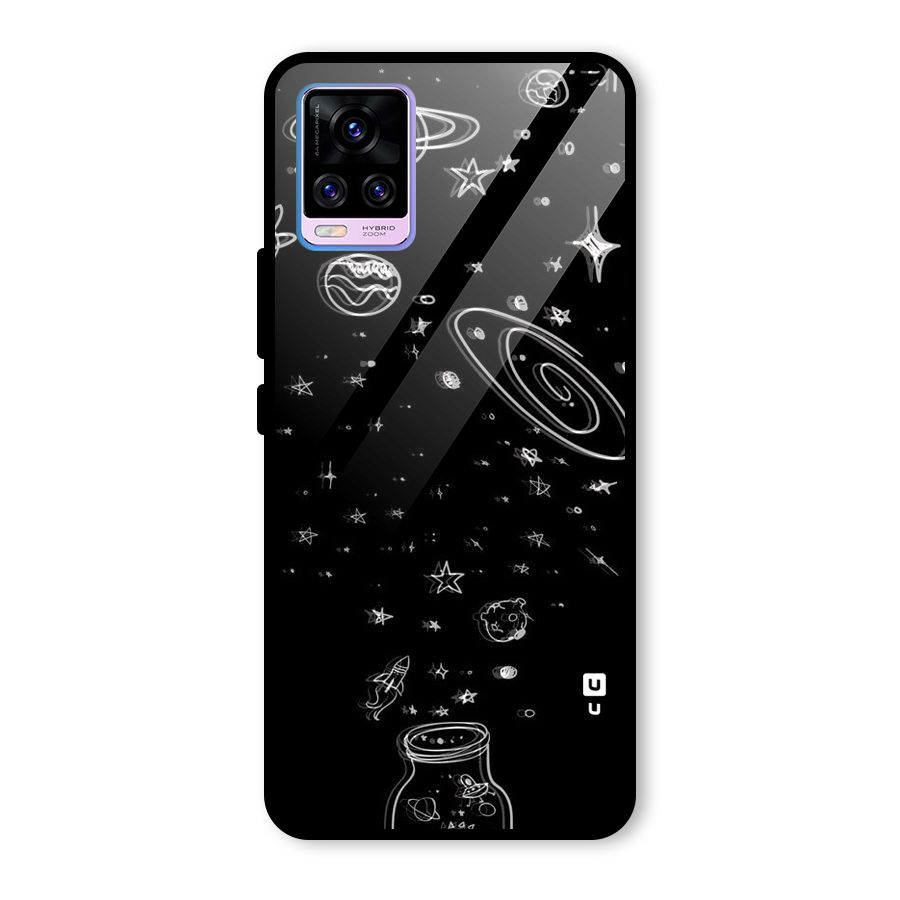 Bottle Of Stars Glass Back Case for Vivo V20 Pro