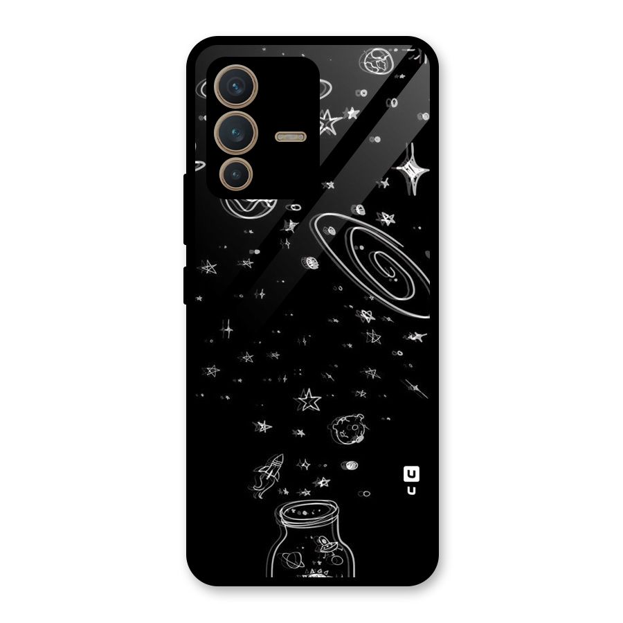 Bottle Of Stars Glass Back Case for Vivo V23 5G