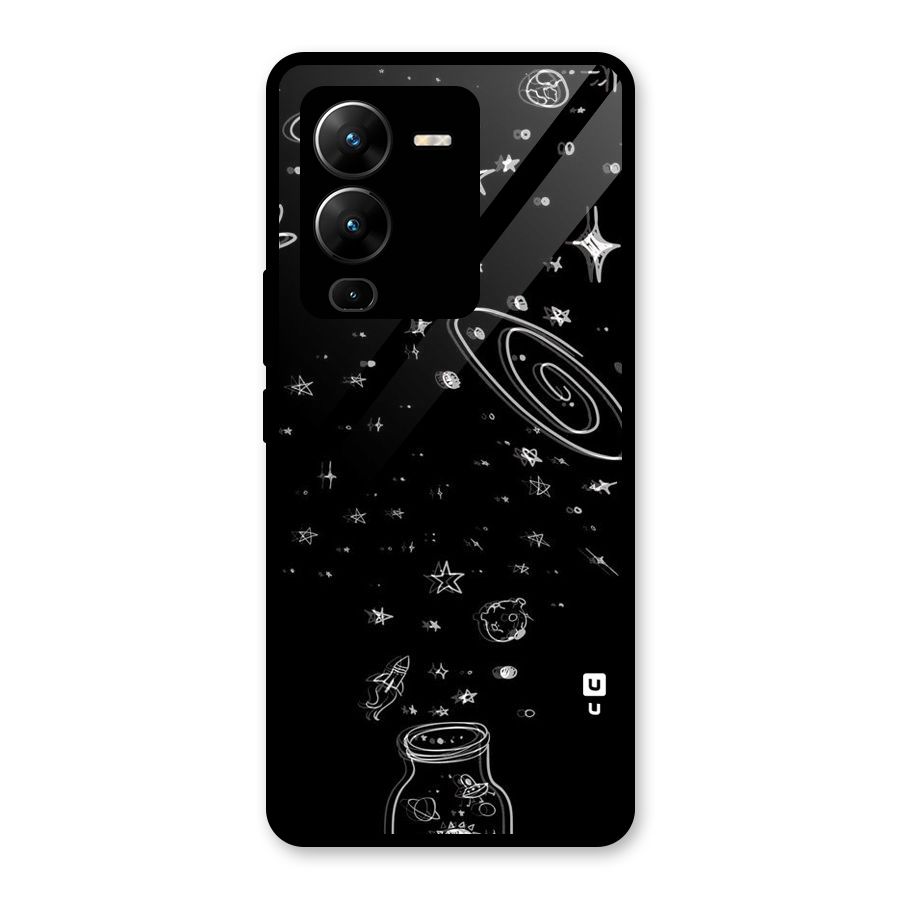 Bottle Of Stars Glass Back Case for Vivo V25 Pro