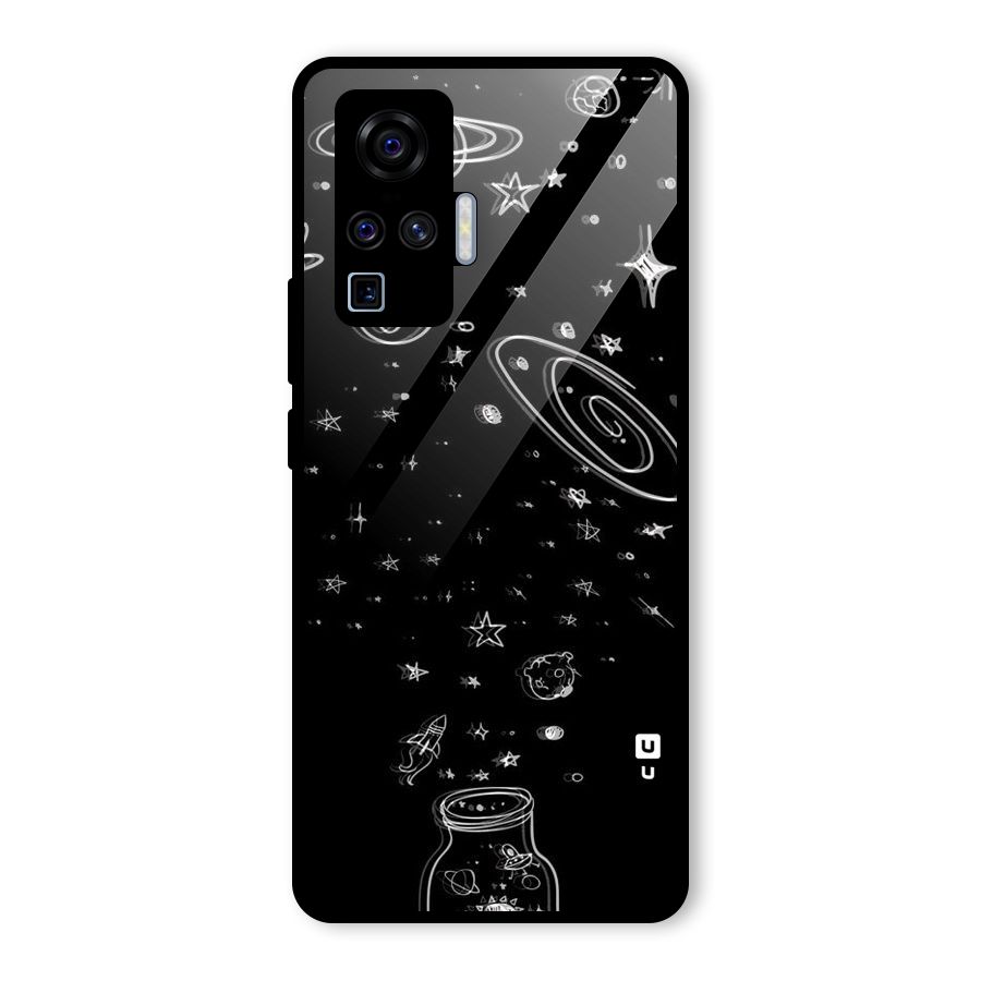 Bottle Of Stars Glass Back Case for Vivo X50 Pro