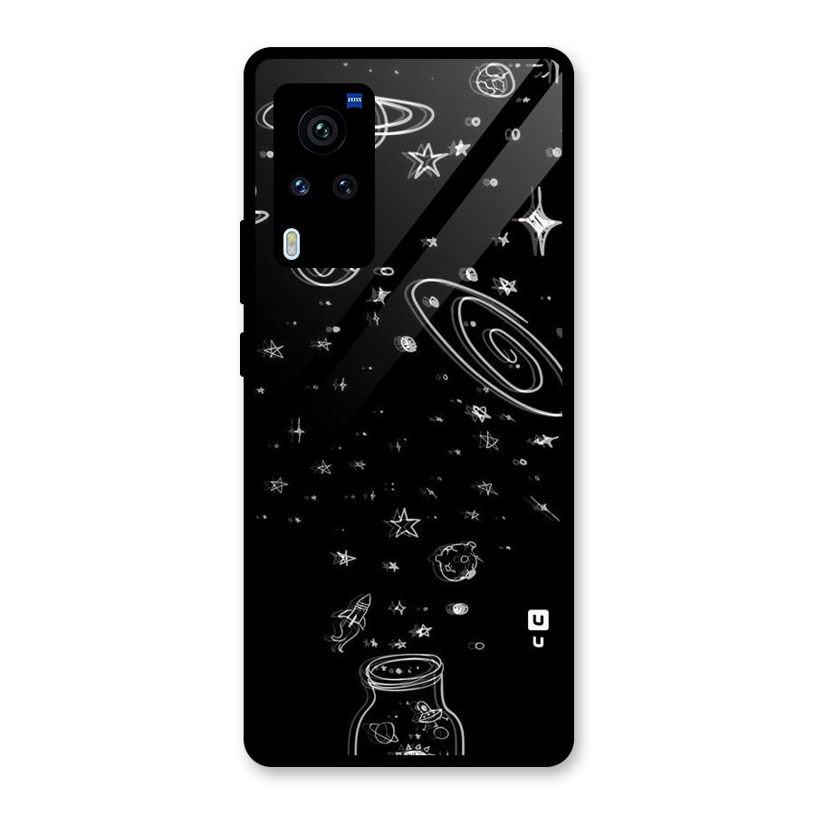 Bottle Of Stars Glass Back Case for Vivo X60 Pro