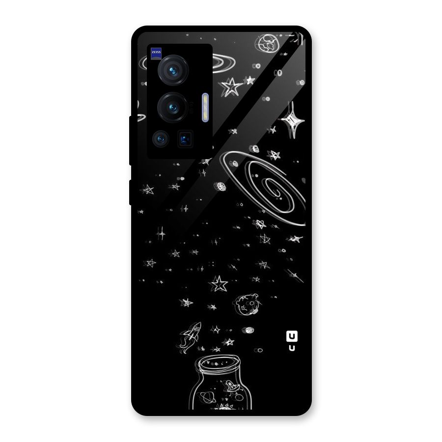 Bottle Of Stars Glass Back Case for Vivo X70 Pro