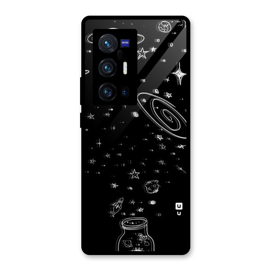 Bottle Of Stars Glass Back Case for Vivo X70 Pro Plus
