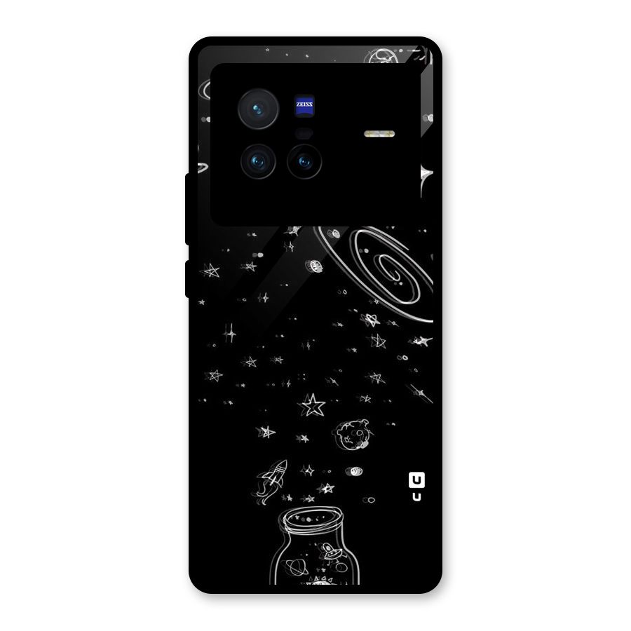 Bottle Of Stars Glass Back Case for Vivo X80
