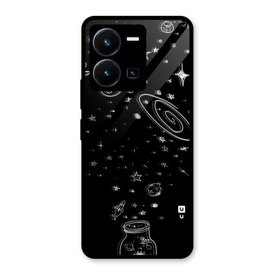 Bottle Of Stars Glass Back Case for Vivo Y35